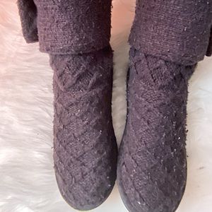 Black Knit UGG Boots